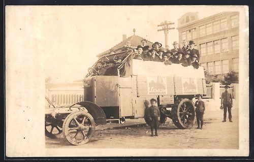 Cartolina fotografica camion