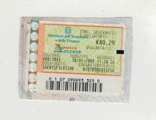 Marca da Bollo  di Euro 40,29  Concessioni Governative per Passaporto