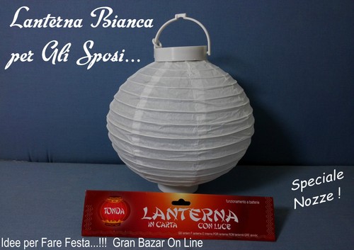 Sposi lanterna bianca con - lanterna,