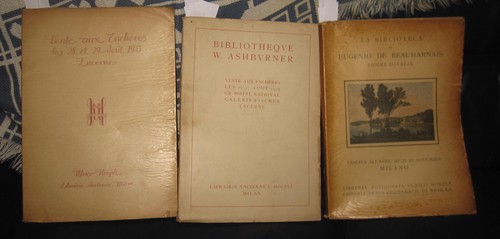 1933 tre cataloghi asta - 1933,
