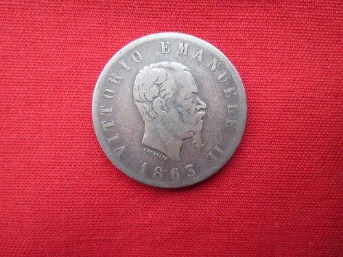 Lire 1863 stemma vittorio - lire,