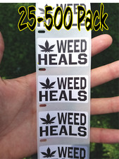 Adesivo "WEED HEALS" 25-1000