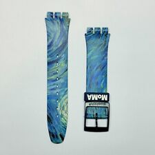 Cinturino Orologio Silicone Originale Swatch MoMA The Starry Night asuoz335