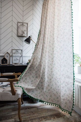Tenda nappa floreale - tenda, a