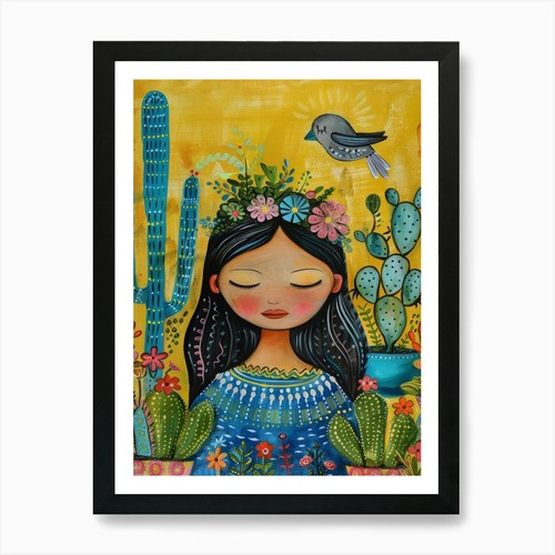 Stampa artistica ragazza