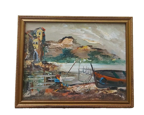 Argento marina paesaggio