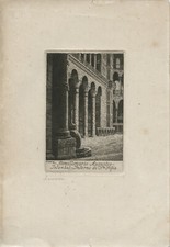 LAURENZIO LAURENZI BIMILLENARIO AUGUSTEO ACQUAFORTE ORIGINALE FIRMATA 1937