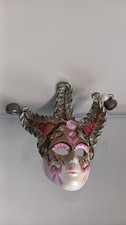 MINI MASCHERA CARNEVALE DI VENEZIA COLLEZIONE 11 X 11 cm VINTAGE 