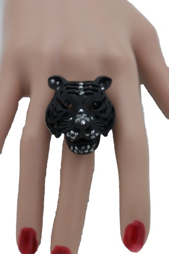 Anello donna metallo nero moda