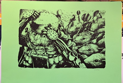 Ericailcane rara serigrafia - ,