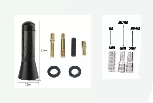 Antenna piccola nera per auto - nera,