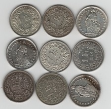 MONETA  ARGENTO  SVIZZERA  UN