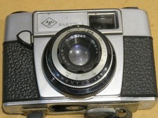 vecchia macchina fotografica SILETTE I AGFA PRONTOR 125 con custodia Agnar 1:2.8