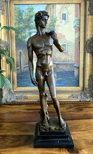 Statua bronzo david dopo - in,