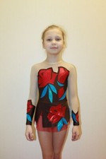Body Ginnastica Ritmica 270-13 per Competizione Bambina 116-122 cm