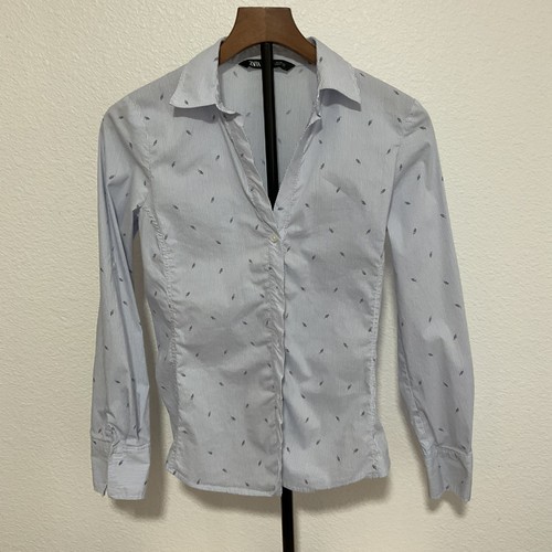 Zara printed poplin shirt size - printed,