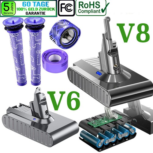 Batteria 9000 mah per - dyson, v8