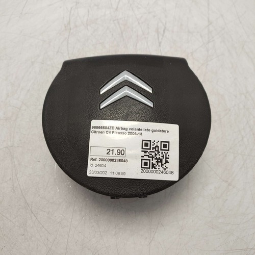 96866504zd airbag volante lato - 96866504zd,