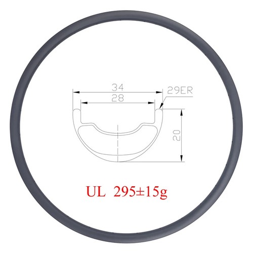 Cerchio carbonio tubeless - , 28