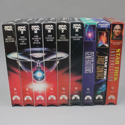 Star trek vhs - 1-9,