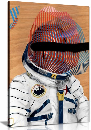Spaceman stampa tela con - su,