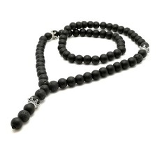 Collana di perle nere onice