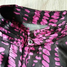 Armani Exchange vestito seta NUOVO TG.42 slim