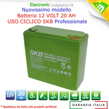 BATTERIA AGM PIOMBO GEL CICLICA UCG20-12 20Ah 12V VOLT misure uguali 18AH