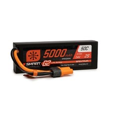 Spektrum Batteria Lipo 2S 5000mAh 50C HARDCASE Smart G2 IC5