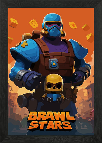 Poster personaggio brawl stars - poster,