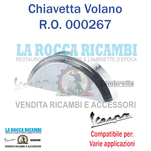 Chiavetta mezzaluna volano - chiavetta,