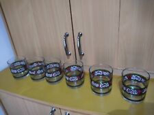 Ottimo condizioni set 6 bicchieri Coca Cola vintage Tiffany Liberty anni 70