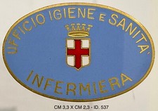 COMUNE DI MILANO UFFICIO IGIENE E SANITÀ DISTINTIVO INFERMIERA CROCE ROSSA