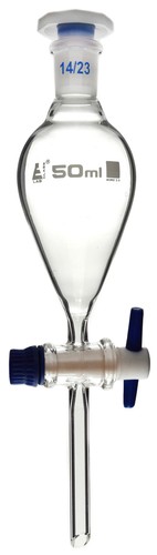 Eisco 50ml imbuto separatore - imbuto,