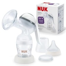 NUK tiralatte manuale | Cuscinetto in morbido silicone | Leva ergonomica | Con b