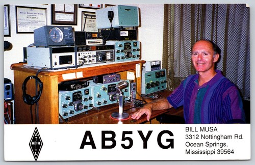 Ab5yg ham radio - radio, cartolina