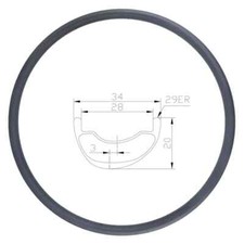 Cerchio carbonio asimmetrico