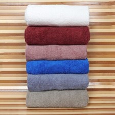 Set Asciugamano Viso + Ospite Morbida Spugna 100% Puro Cotone Vari Colori Confor