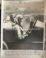 foto originale GRAN PREMIO AC FRANCIA SALAMANO FIAT auto 1923