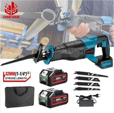 Sega a gattuccio seghetto batteria motosega elettrosega 4 Lame 2 Batterie