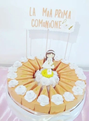 Torta scenografica comunione - torta,