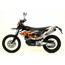 Terminale Di Scarico Lv One Evo Acciaio Ktm 690 Enduro R 2009 > 2016