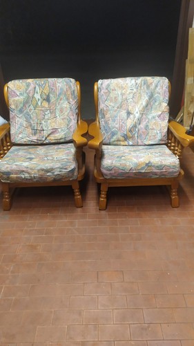 Poltrone legno massello rovere - legno,