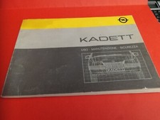OPEL KADETT LS-GL-GLS-GSi Libretto Uso e Manutenzione Originale