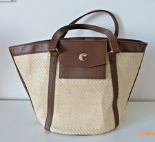 BORSA  CACHAREL  IN PAGLIA  E ECOPELLE