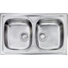 Lavello Cucina 2 vasche Inox