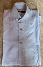 GUCCI camicia uomo slim cotone azzurro , tg. 37 , 14 1/2 , come nuova