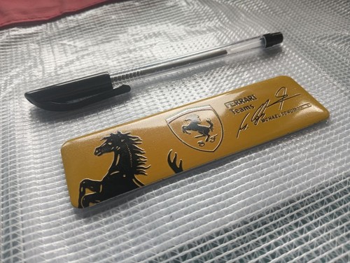 Ferrari emblem plate aluminum - emblem,