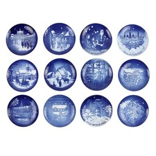 Piatti B&G Copenaghen Vintage Porcellana Decorata Danimarca '900 Originali