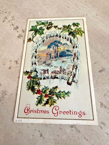 Cartolina epoca con cornice - d'epoca,